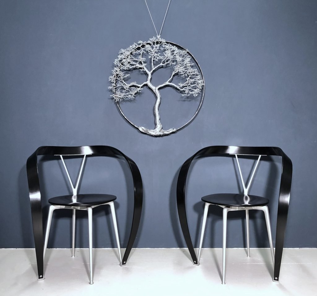 Wire tree sculpture Keith Simpson