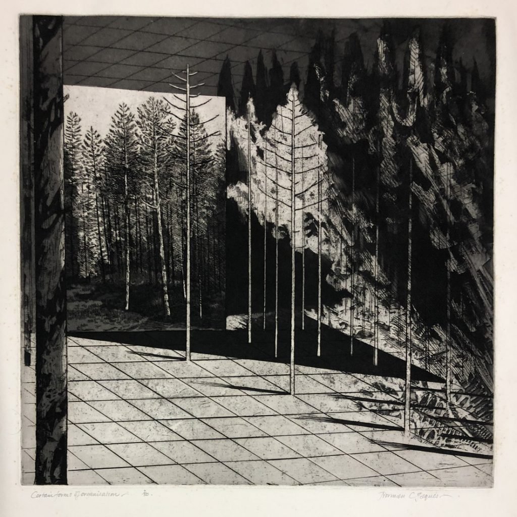 Norman Jaques etching
