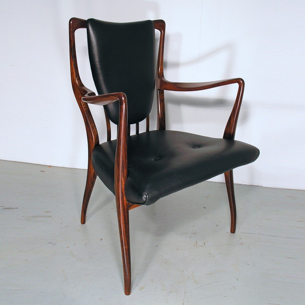 A J Milne rosewood chair