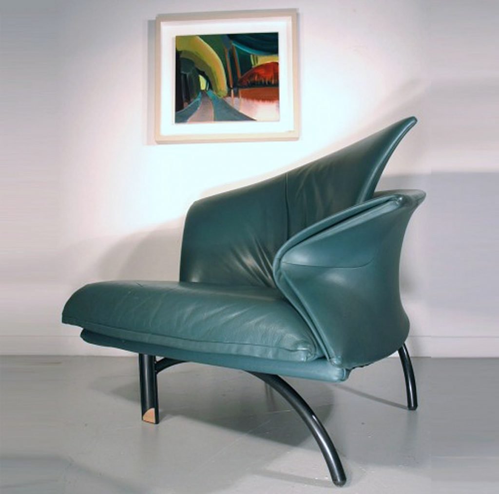 Giorgio Saporiti leather chair