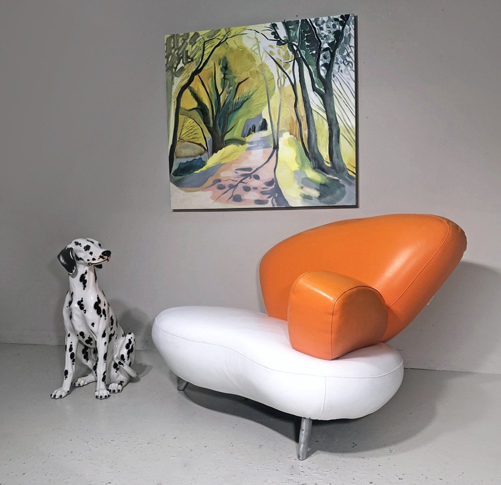 Poltromec leather chair