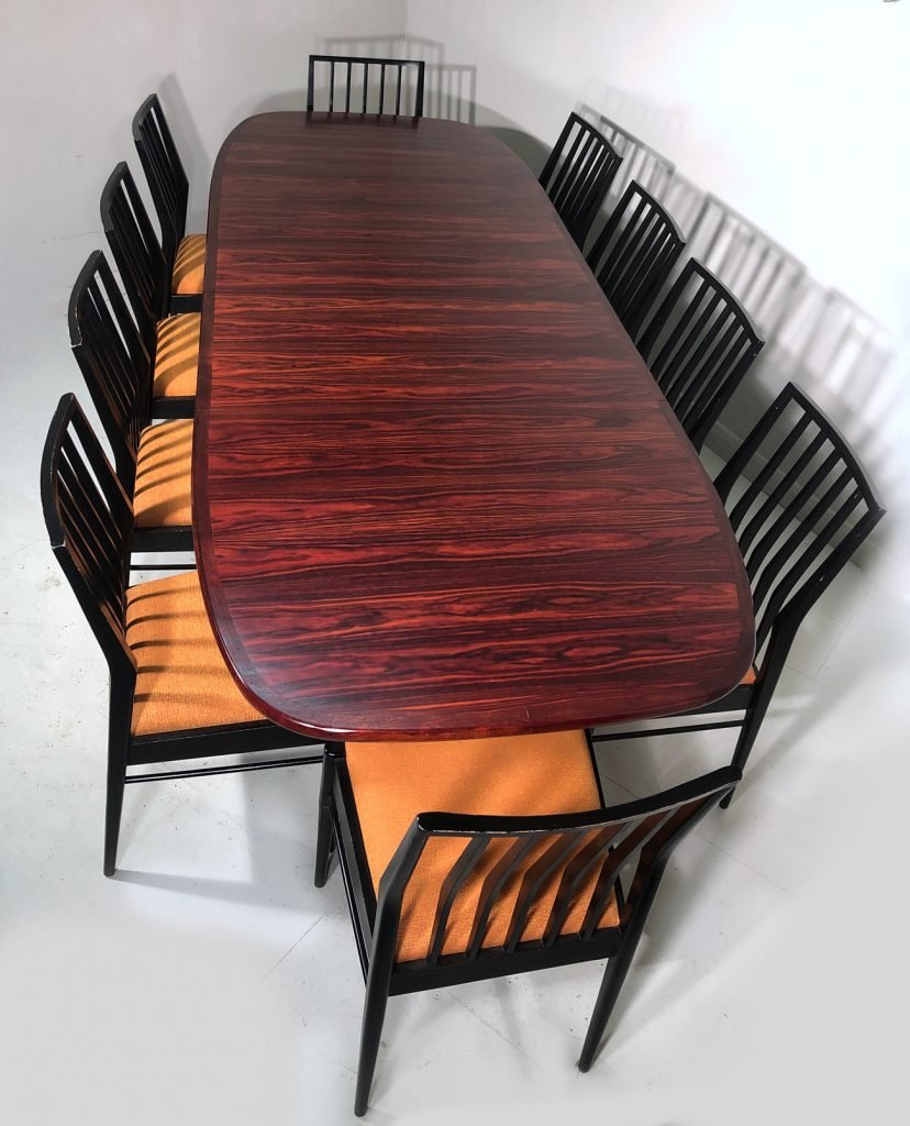 Extending Danish rosewood table